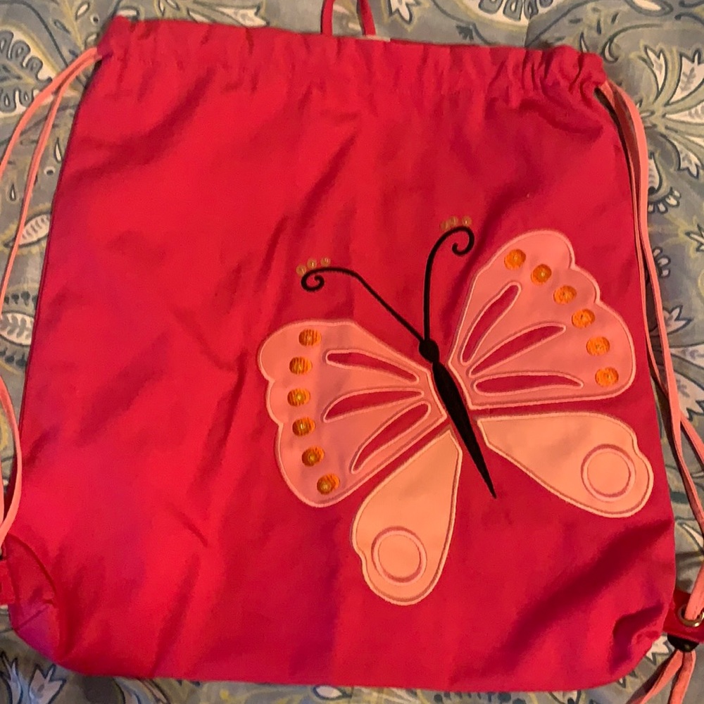 Butterfly Draw string back pack